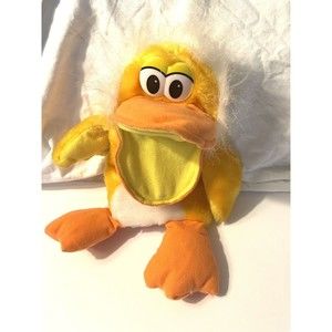 Singing Hand Puppet, Yellow Duck w/ White Hair, May Or May Not Work P2